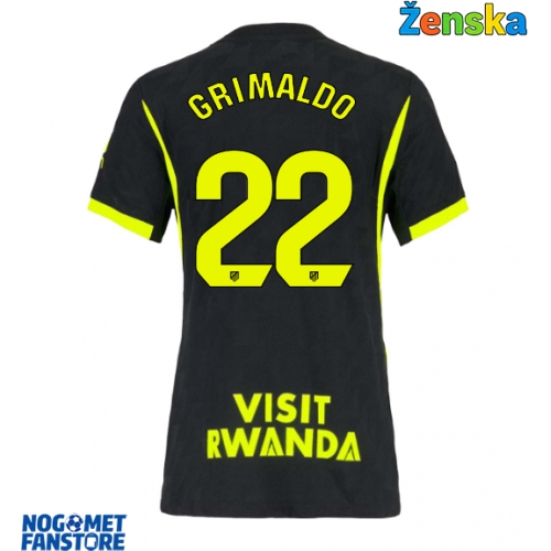 Atletico Madrid Alejandro Grimaldo #22 Gostujuci Dres za Ženska 2026-27 Kratak Rukav